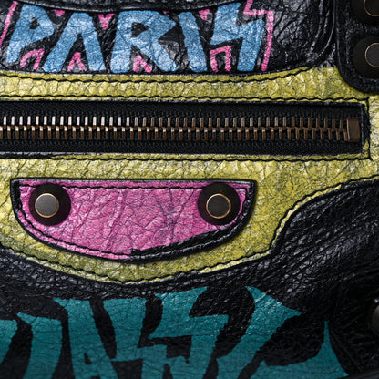 Balenciaga Agneau Arena Graffiti All Over Classic Hardware Mini City Black Multicolor 14 of 14