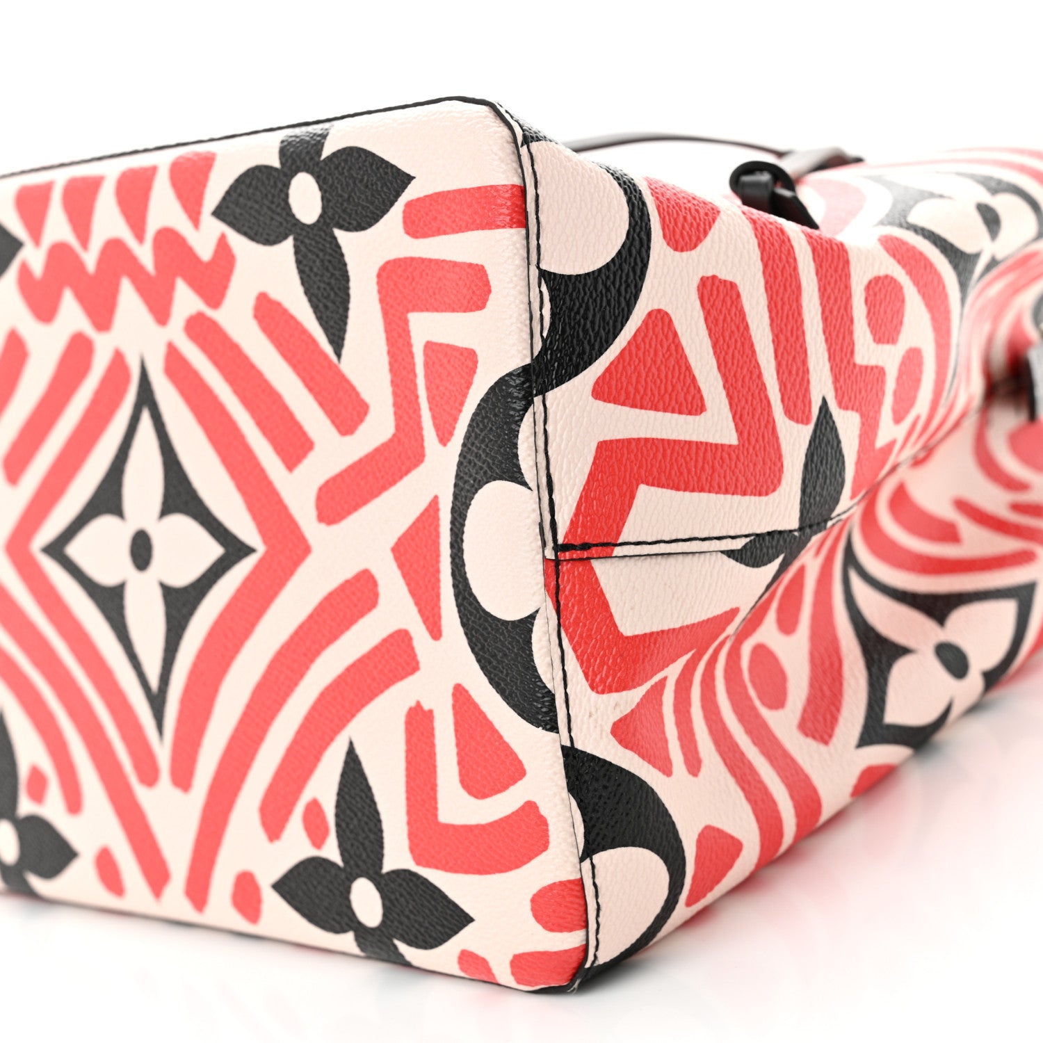 Louis Vuitton Monogram Giant Crafty NeoNoe MM Creme Rouge Black 9 of 9