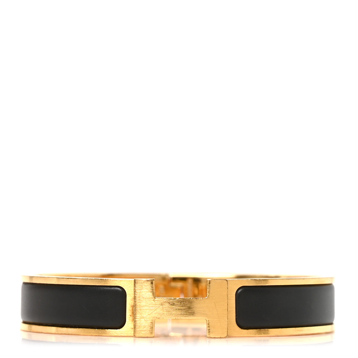 Matte Enamel Narrow Clic Clac HH Bracelet T4 Black