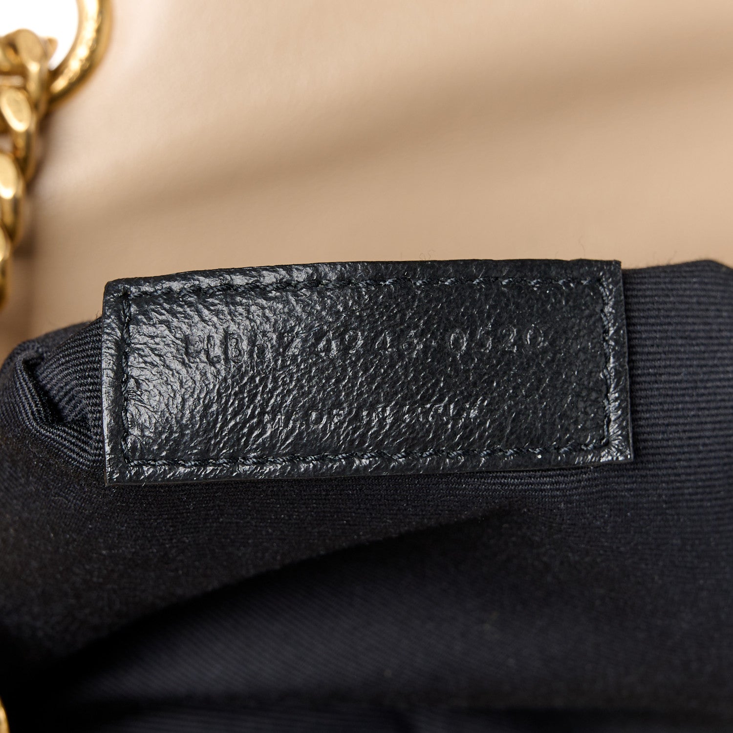 Saint Laurent Calfskin Y Quilted Monogram Medium Loulou Chain Satchel Dark Beige 8 of 12