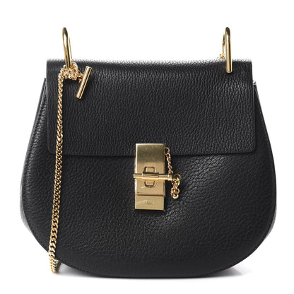 Chloe Grained Lambskin Drew Shoulder Bag Black 1 of 10