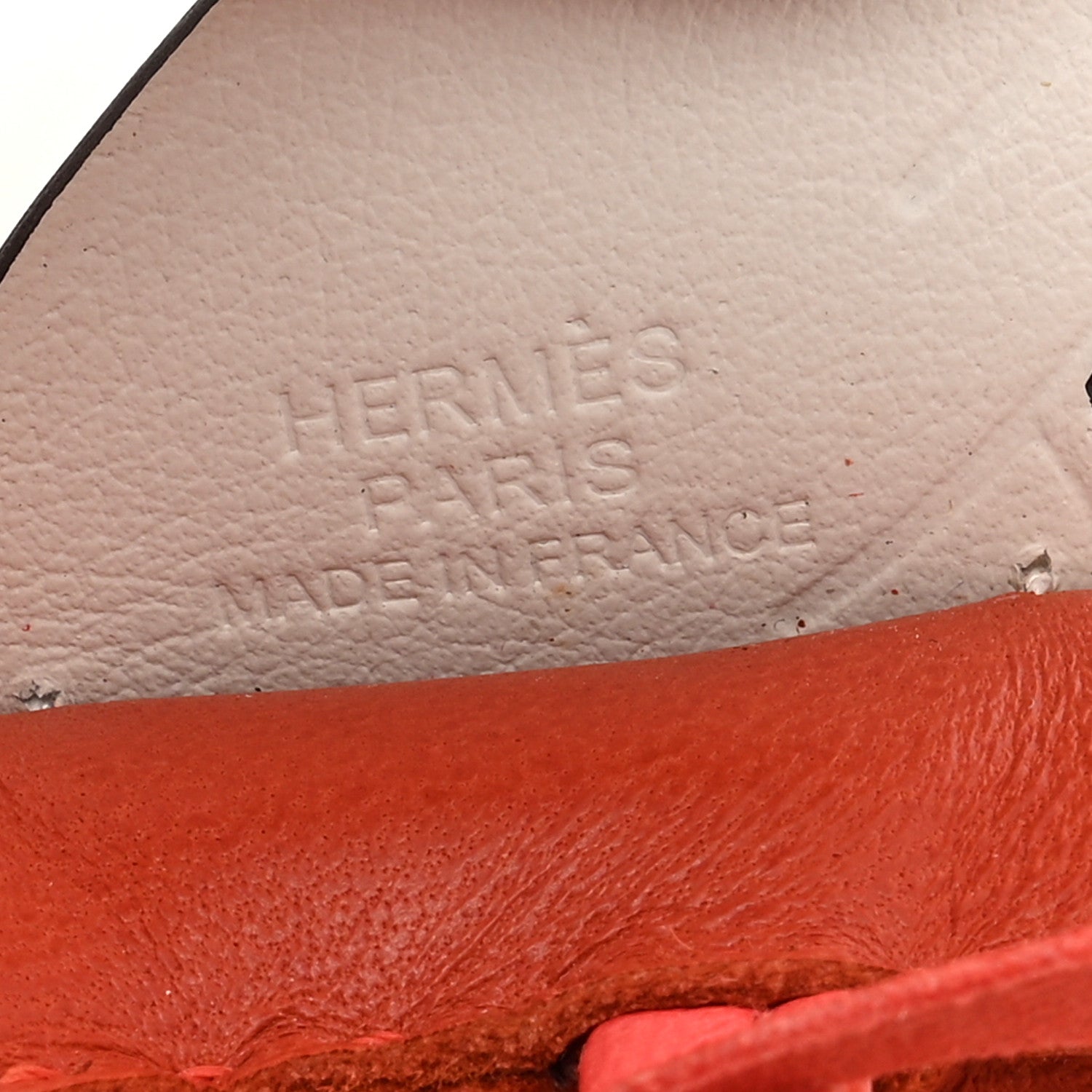 Hermes Milo Lambskin Grigri Rodeo Pegase Horse Bag Charm PM Cornaline Rose Texas White 3 of 5