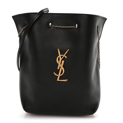 Saint Laurent Lambskin Pochon Shoulder Bag Black 1 of 10