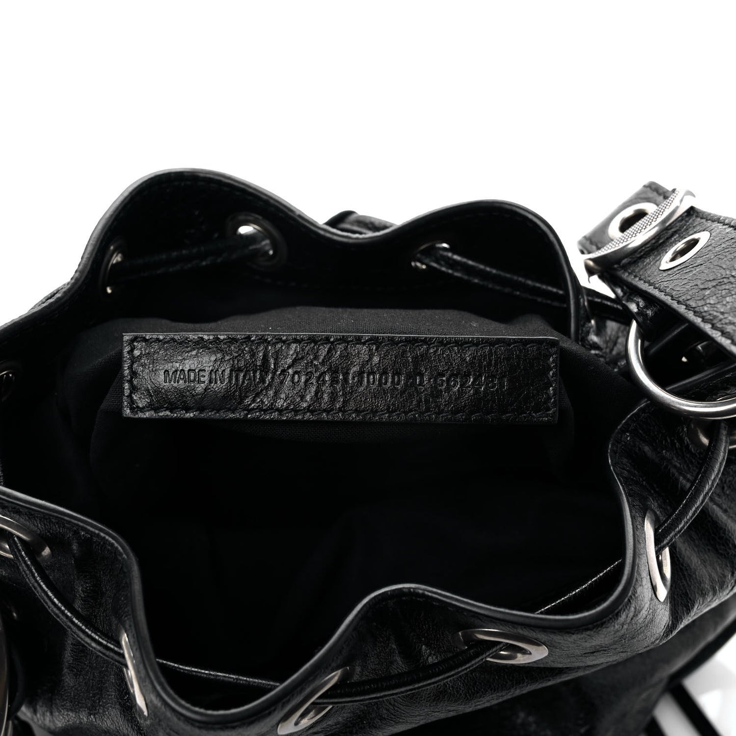 Agneau Arena Le Cagole Bucket Bag XS Black