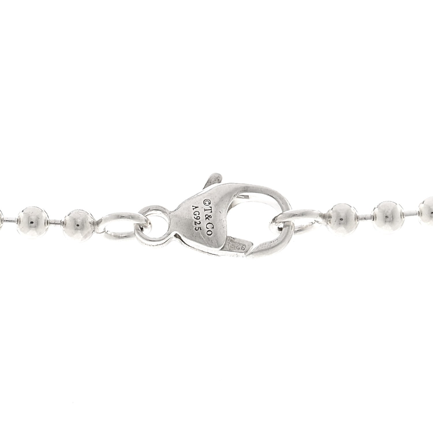 Tiffany Sterling Silver Atlas Key Pendant Necklace 5 of 5