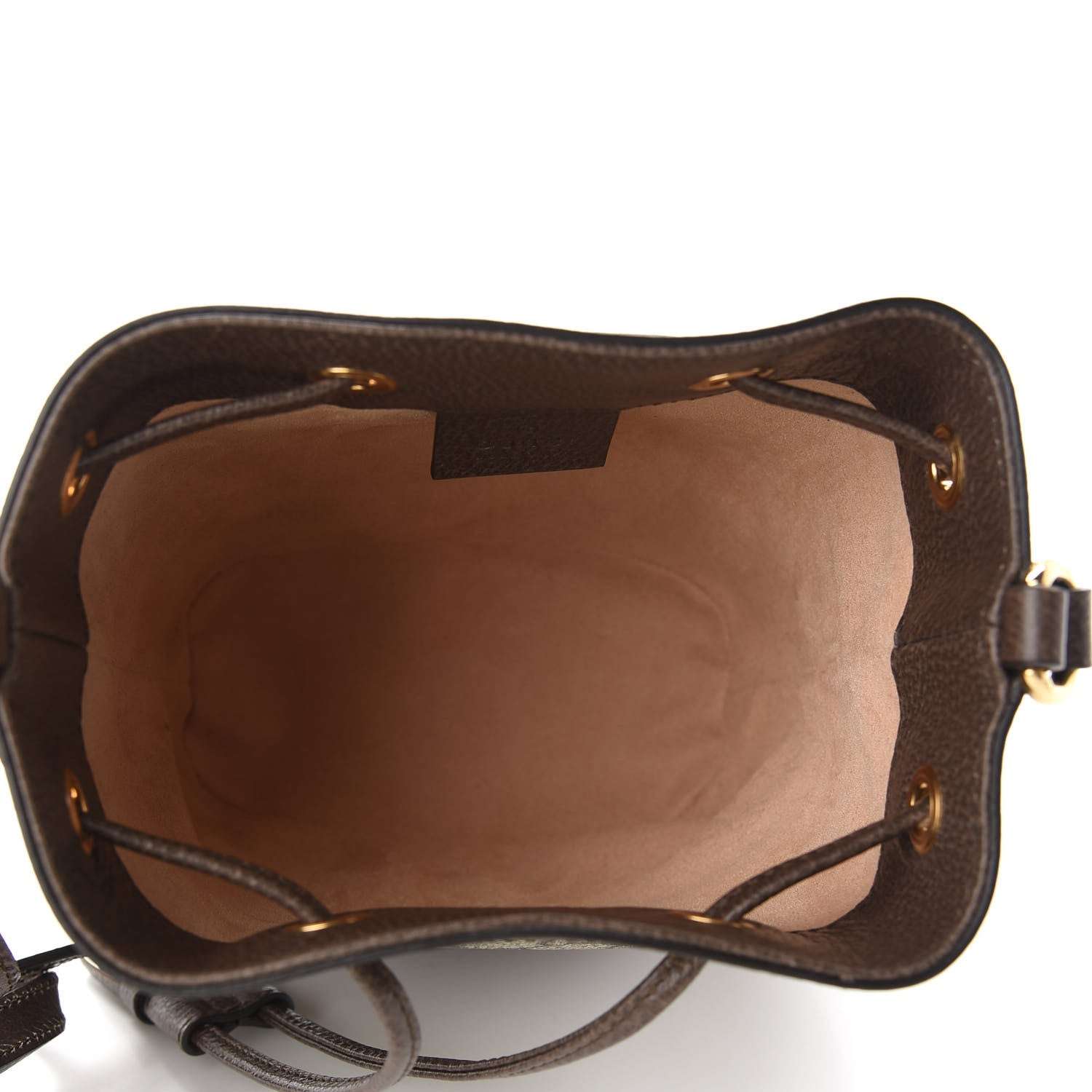 Gucci GG Supreme Monogram Web Mini Ophidia Bucket Bag Brown 5 of 9