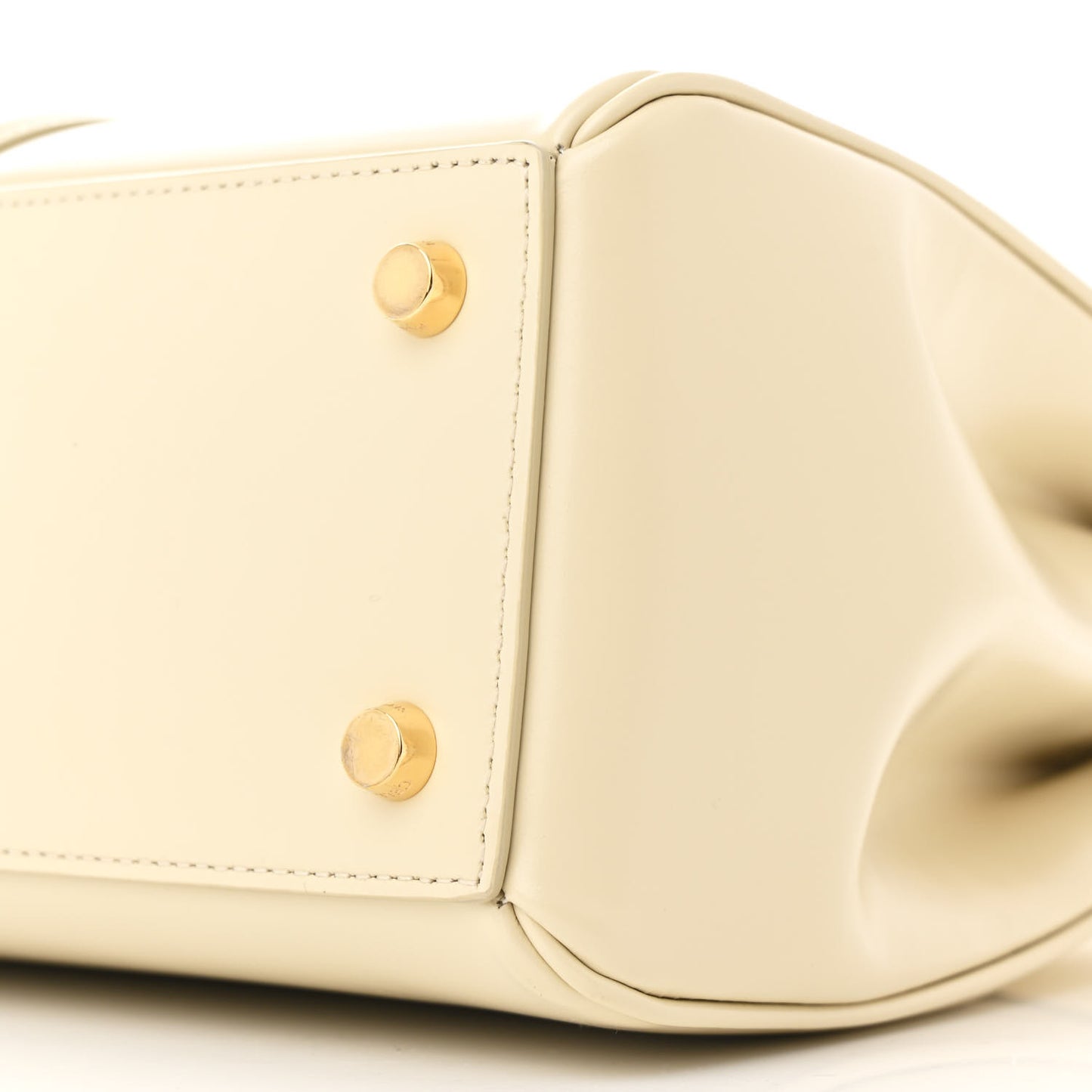 Satinated Calfskin Small 16 Top Handle Bag Limestone