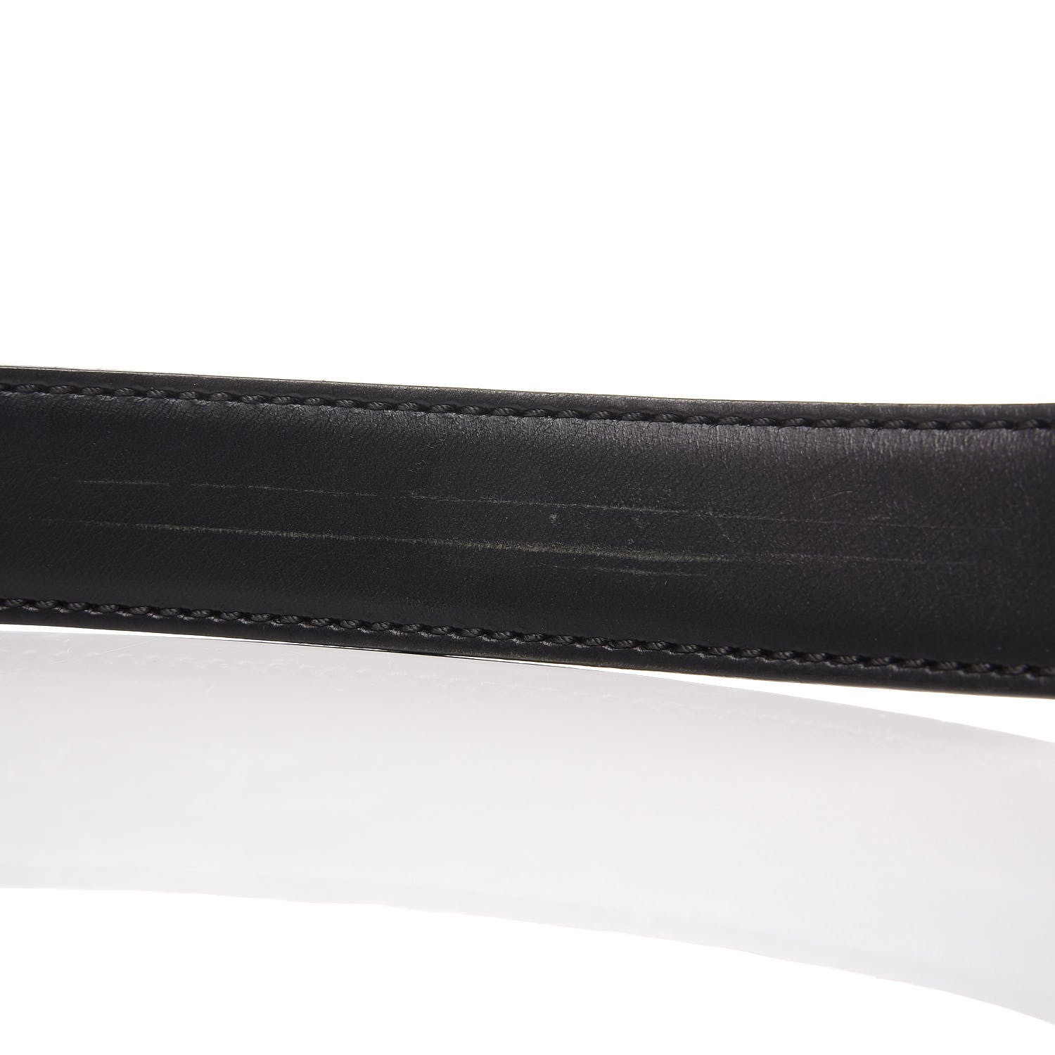Fendi Coated Canvas Enamel Granite Monster Eyes Buckle Belt Black Multicolor 5 of 11