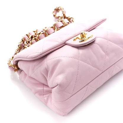 Chanel Lambskin Quilted Small Chain Top Handle Flap Rose Clair 10 of 11