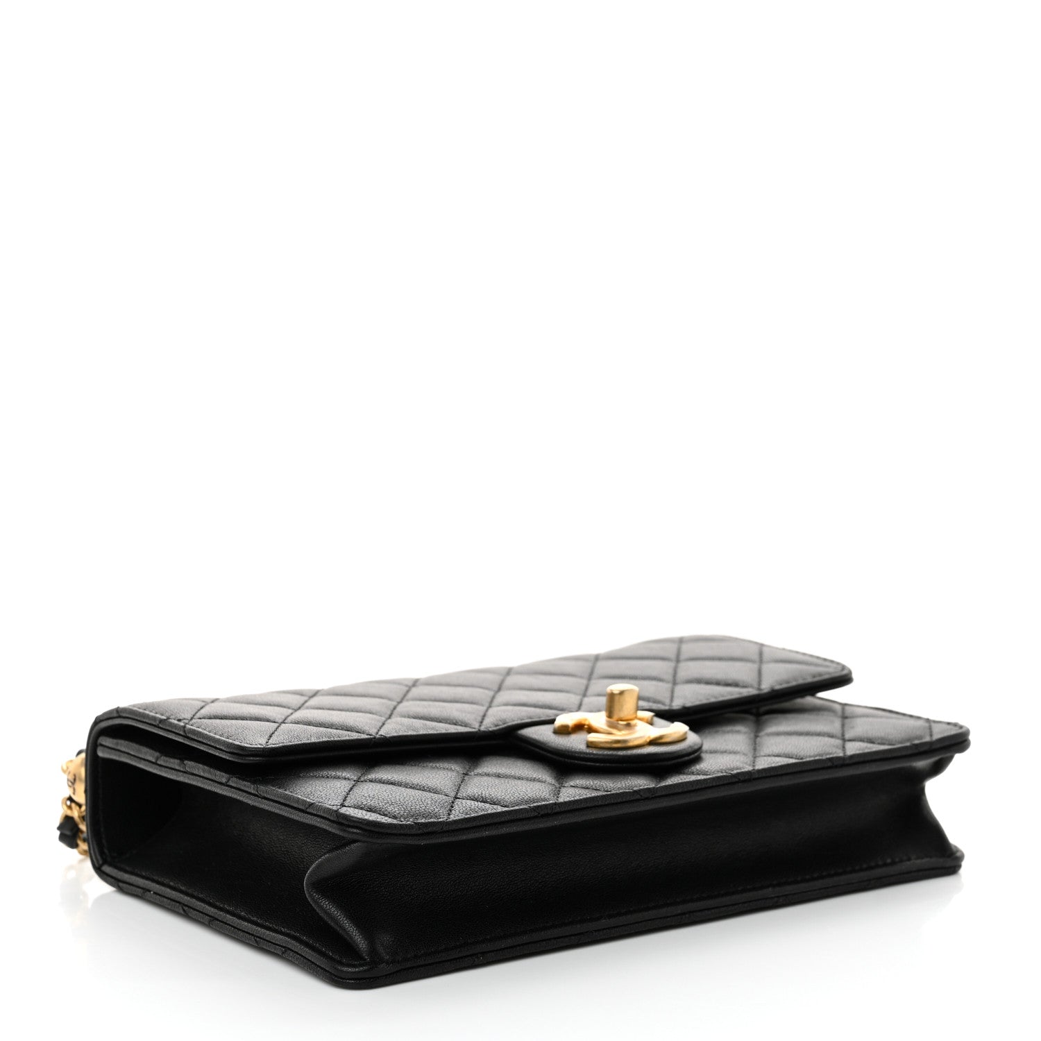 Chanel Goatskin Quilted Small Chic Pearls Flap Black 4 of 11