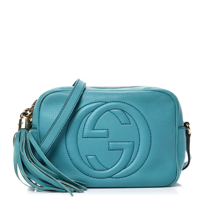 Gucci Pebbled Calfskin Small Soho Disco Bag Deep Cobalt 1 of 17