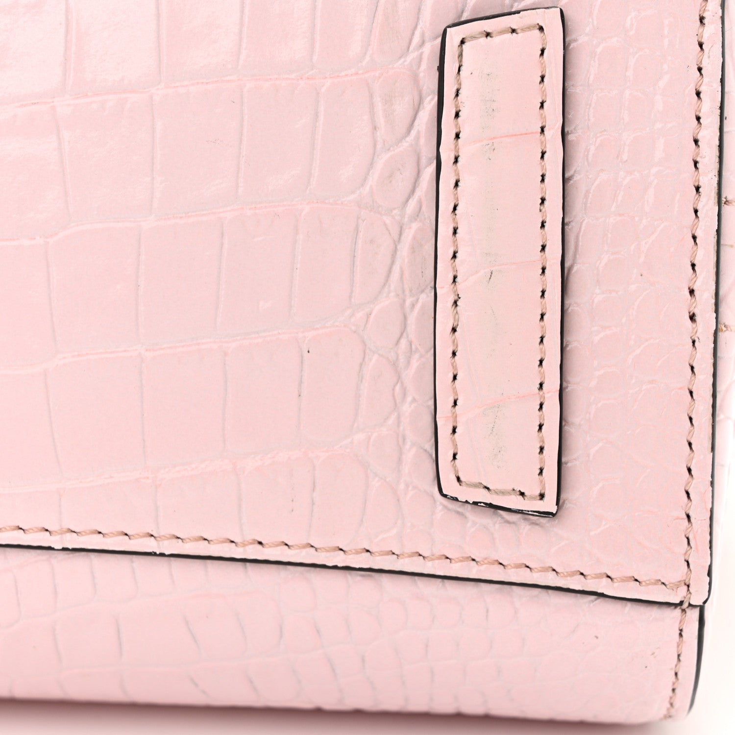 Givenchy Calfskin Crocodile Embossed Mini Antigona Pink 11 of 13