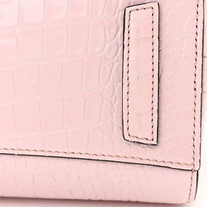 Givenchy Calfskin Crocodile Embossed Mini Antigona Pink 11 of 13