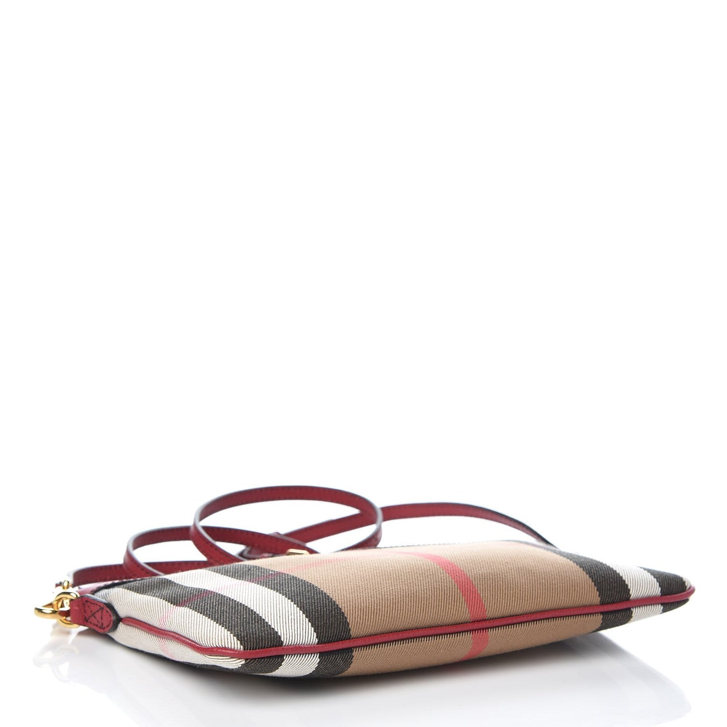 House Check Derby Peyton Crossbody Clutch Bag Russet Red