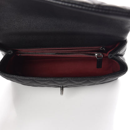 Chanel Caviar Quilted Small Coco Handle Flap Black 5 of 9