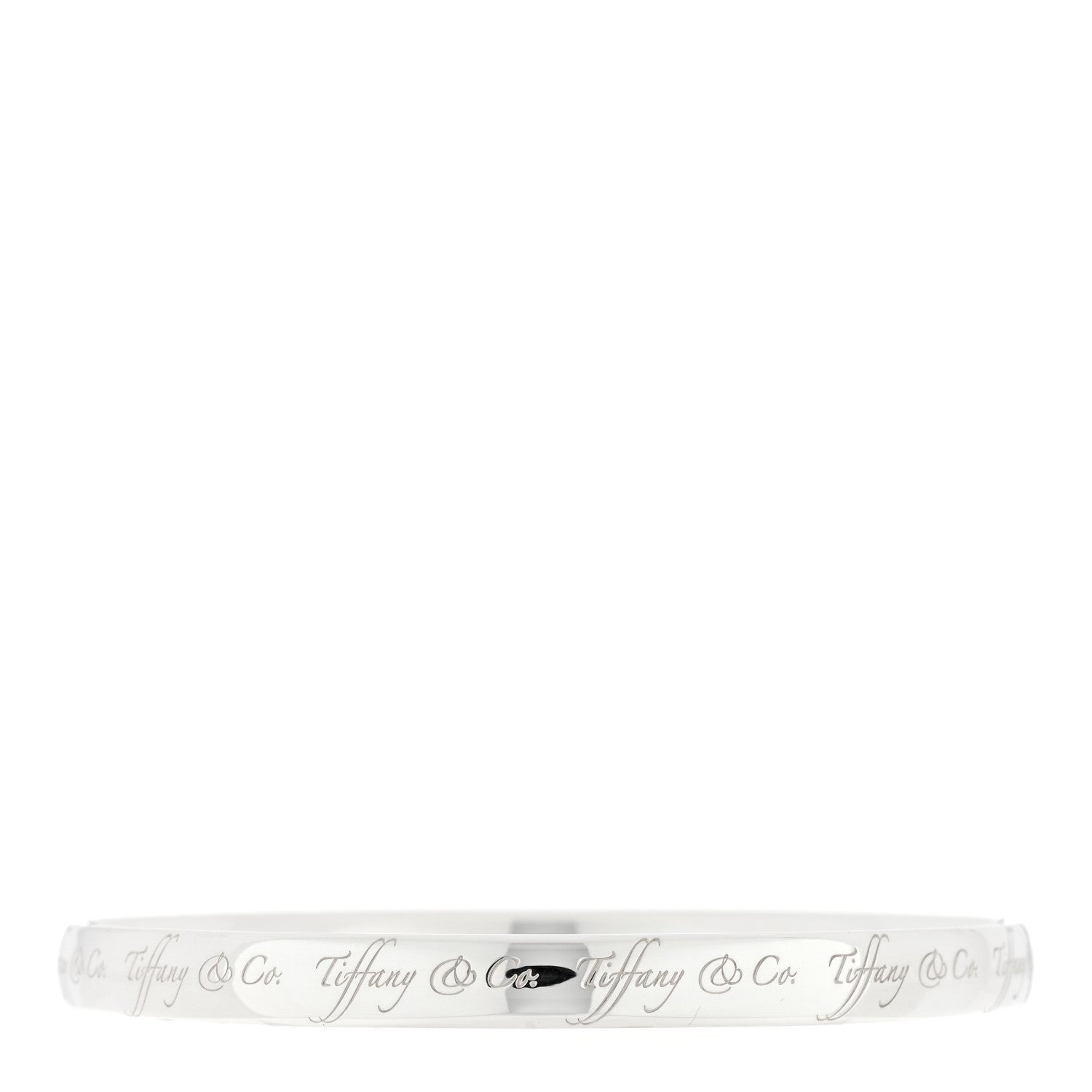 Tiffany Sterling Silver Notes Bangle Bracelet 2 of 3