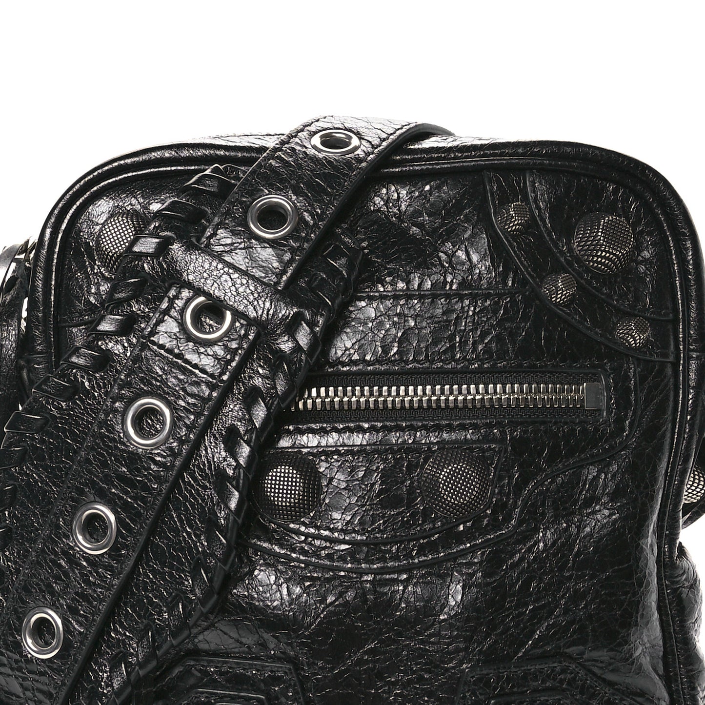Agneau Arena Le Cagole Crossbody Bag Black