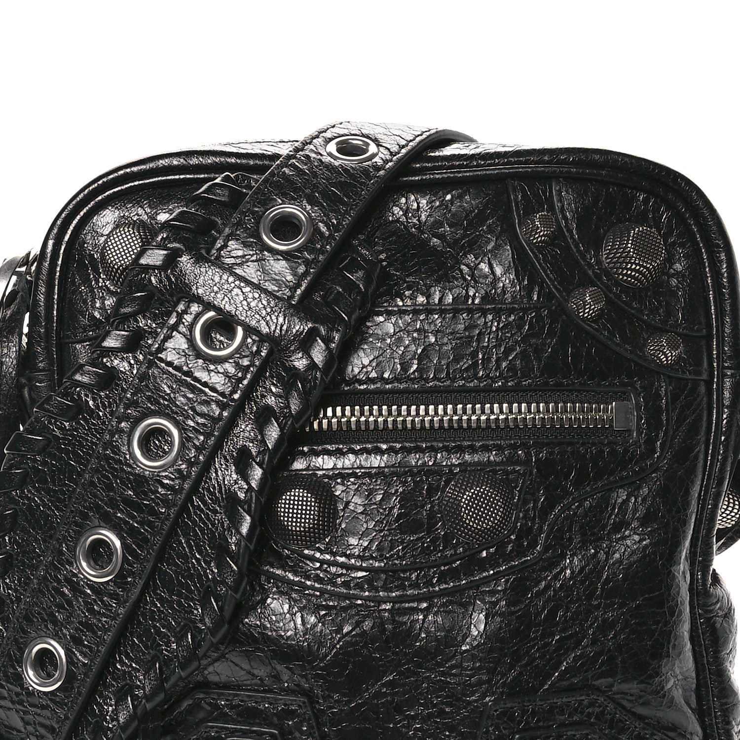 Balenciaga Agneau Arena Le Cagole Crossbody Bag Black 10 of 12