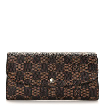 Louis Vuitton Damier Ebene Emilie Wallet 1 of 11
