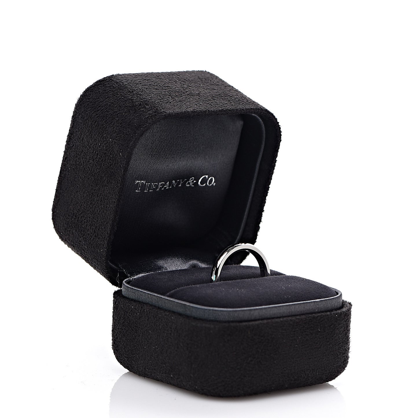 Platinum Diamond Elsa Peretti Band Ring 46 3.75