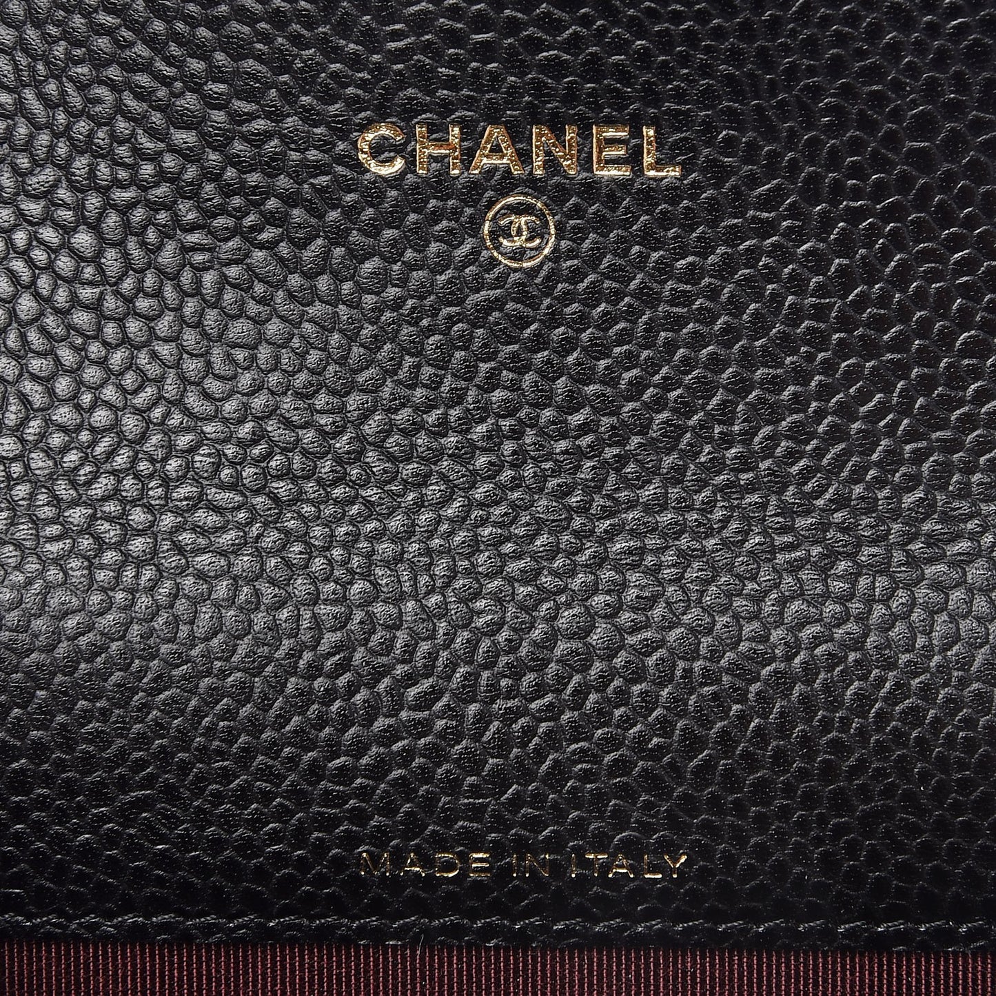 Caviar Quilted Flap Card Holder Black