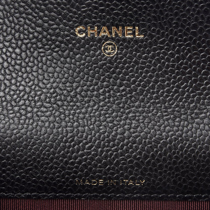 Chanel Caviar Quilted Flap Card Holder Black 6 of 7