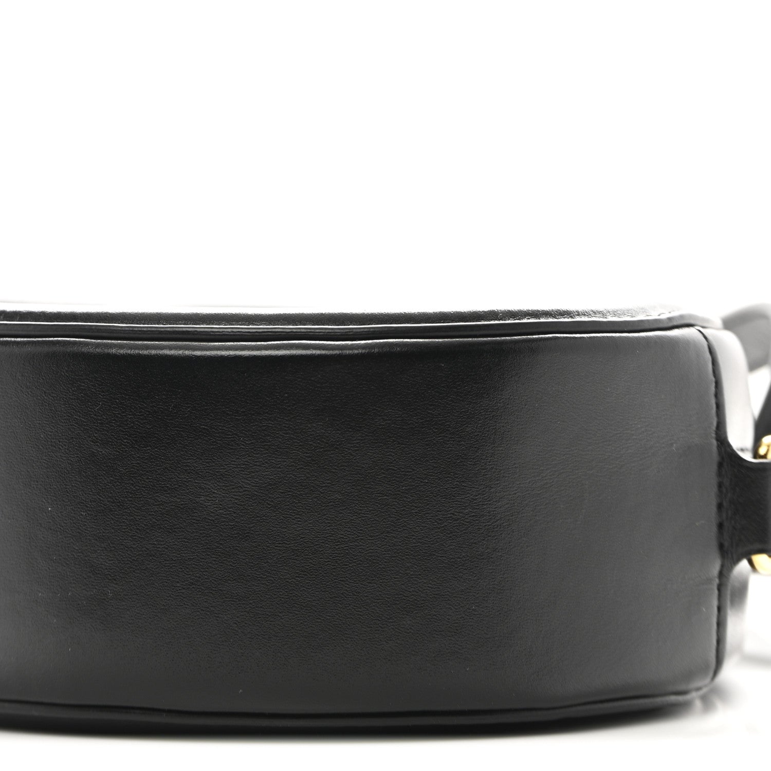 Celine Smooth Calfskin Cuir Triomphe Oval Bag Black 9 of 9