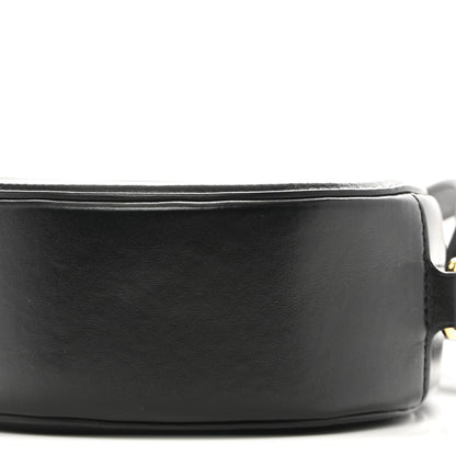 Celine Smooth Calfskin Cuir Triomphe Oval Bag Black 9 of 9