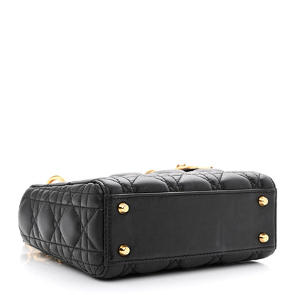 Christian Dior Lambskin Cannage Mini Lady Dior Black 4 of 10