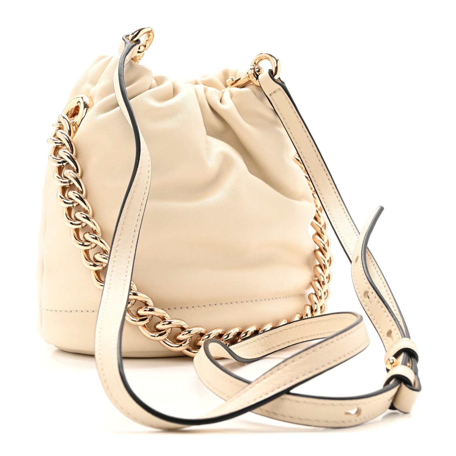 Marc Jacobs Calfskin Soft Small Bucket Bag Marshmallow 3 of 11