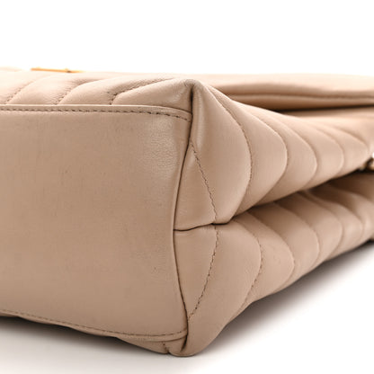 Saint Laurent Calfskin Y Quilted Monogram Medium Loulou Chain Satchel Dark Beige 10 of 18