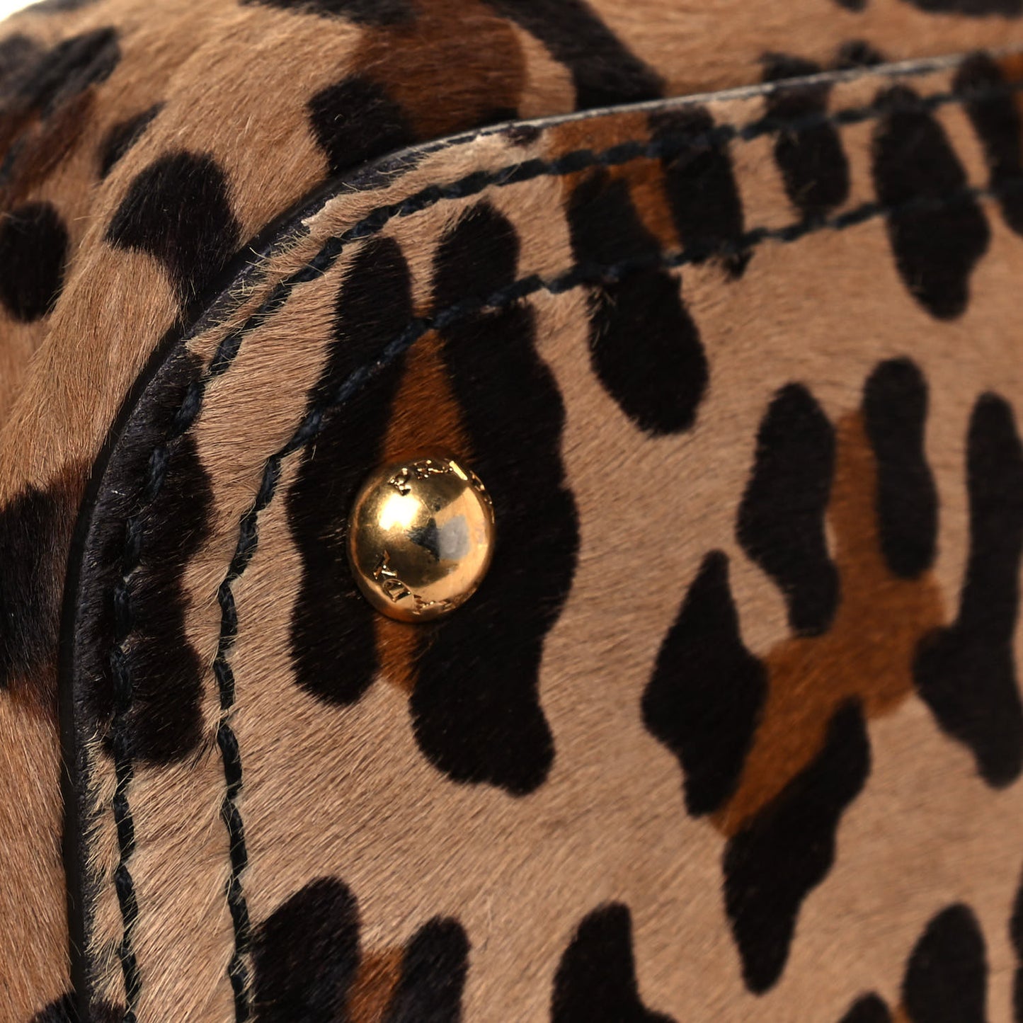 Cavallino Leopard Print Bauletto Sabbia Moro