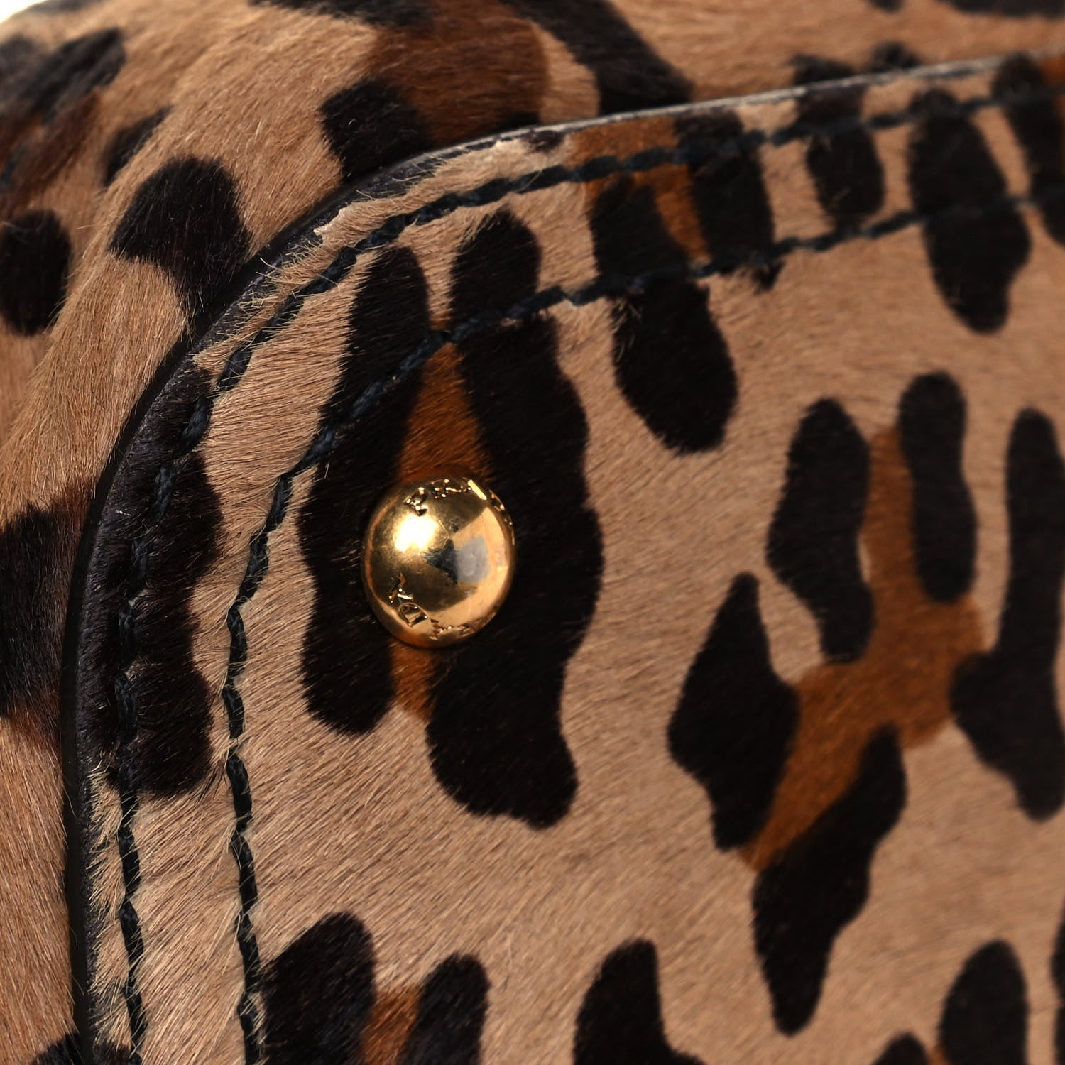 Prada Cavallino Leopard Print Bauletto Sabbia Moro 11 of 13