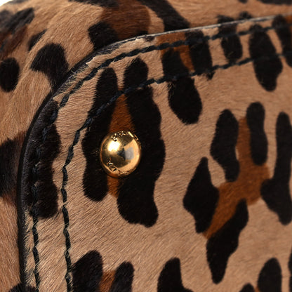 Prada Cavallino Leopard Print Bauletto Sabbia Moro 11 of 13