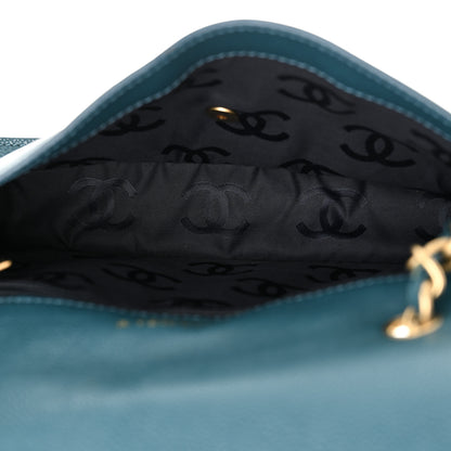 Chanel Caviar Medium Flap Blue 5 of 12