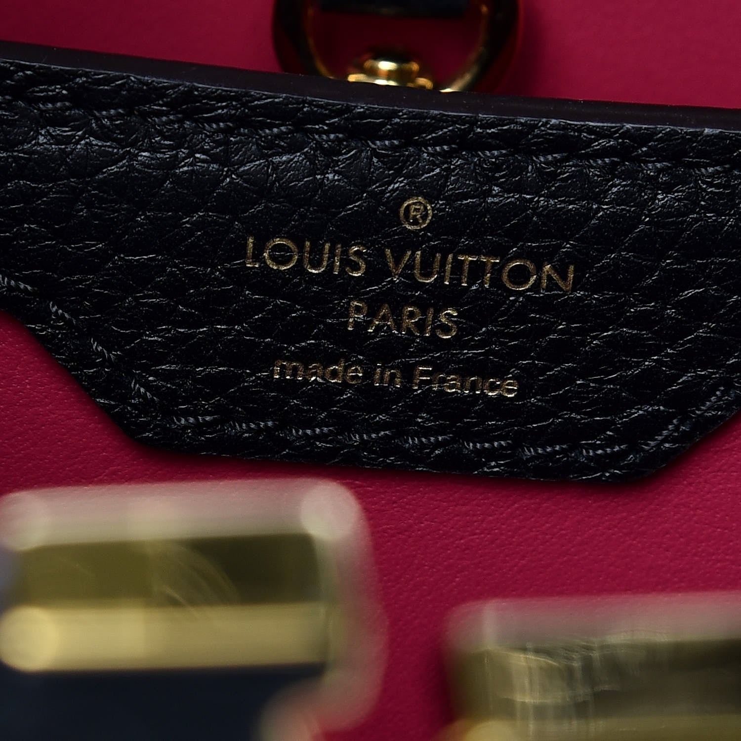 Louis Vuitton Taurillon Capucines PM Black 8 of 9