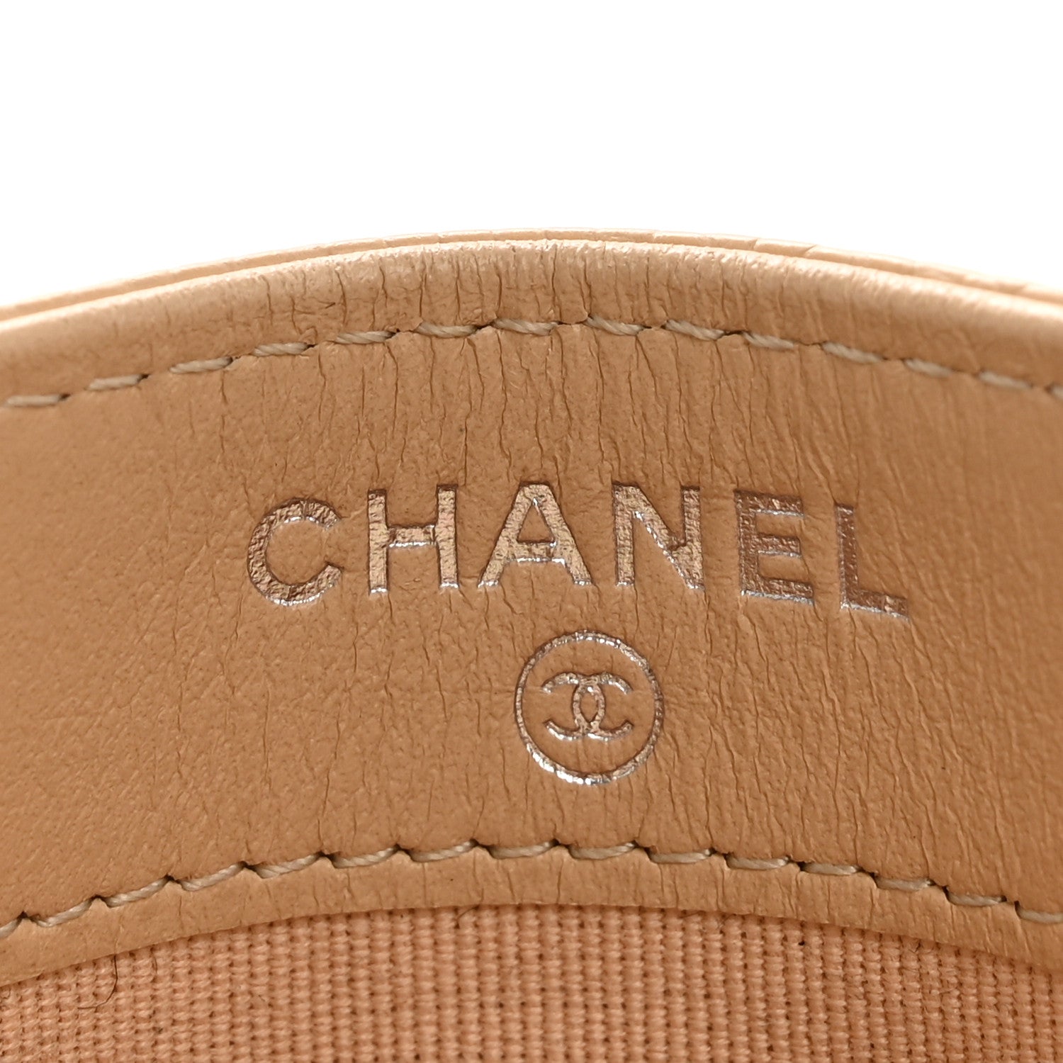 Chanel Caviar Quilted Card Holder Beige 6 of 10