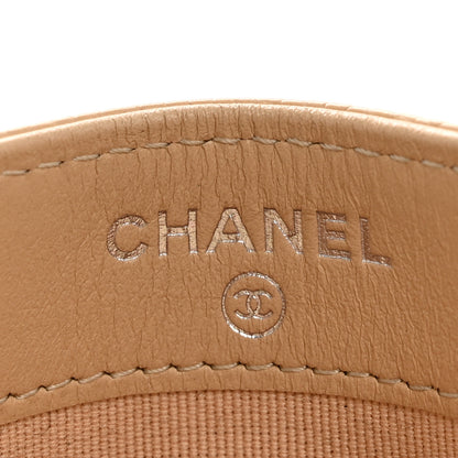 Chanel Caviar Quilted Card Holder Beige 6 of 10