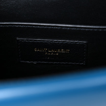 Saint Laurent Smooth Calfskin Monogram Medium Sulpice Shoulder Bag Deep Sea 7 of 12