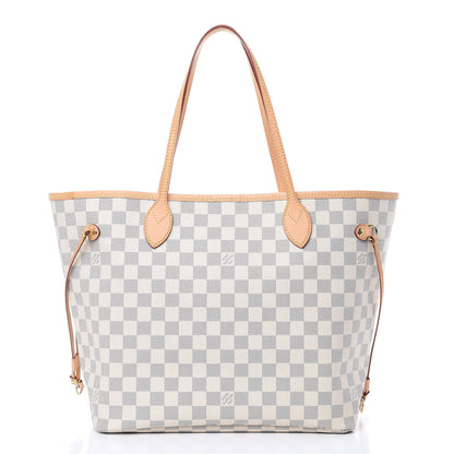 Louis Vuitton Damier Azur Neo Neverfull MM Rose Ballerine 2 of 14