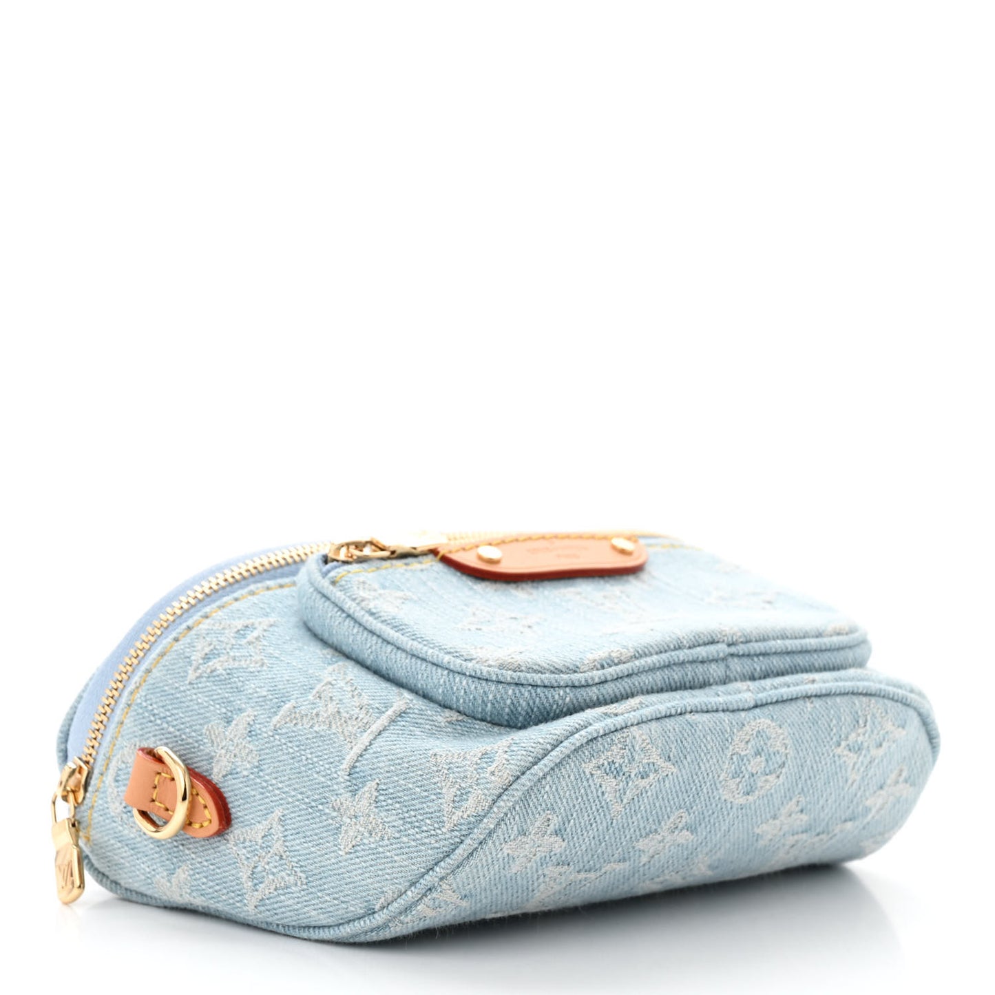 Monogram Denim Mini Bumbag Sky Blue