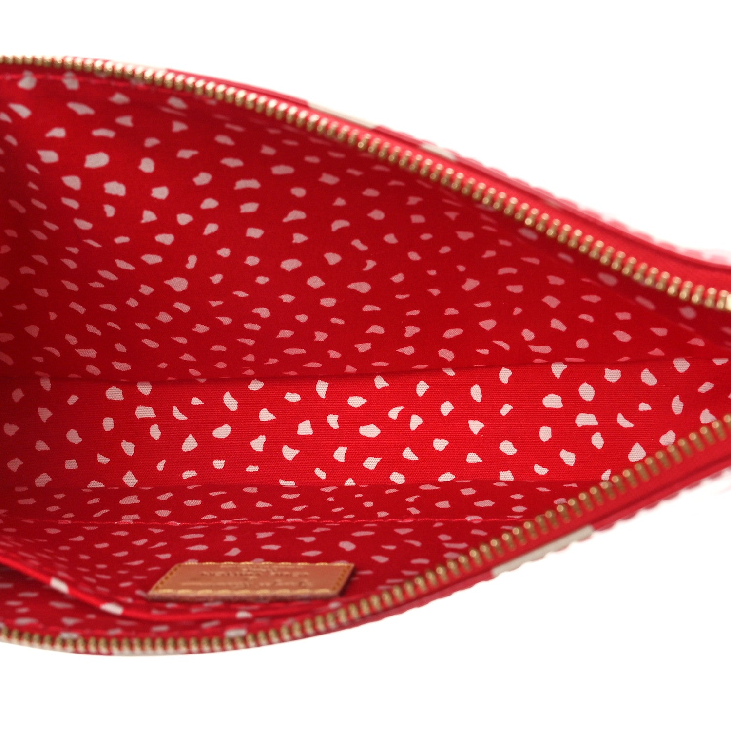 Louis Vuitton Vernis Kusama Infinity Dots Pochette Accessories Red 5 of 8