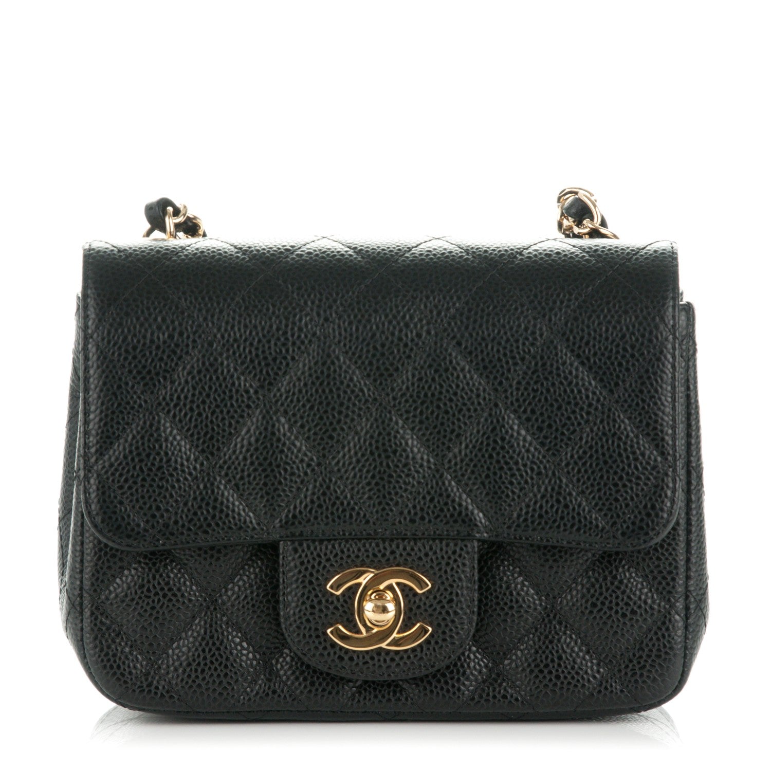Chanel Caviar Quilted Mini Square Flap Black 1 of 8