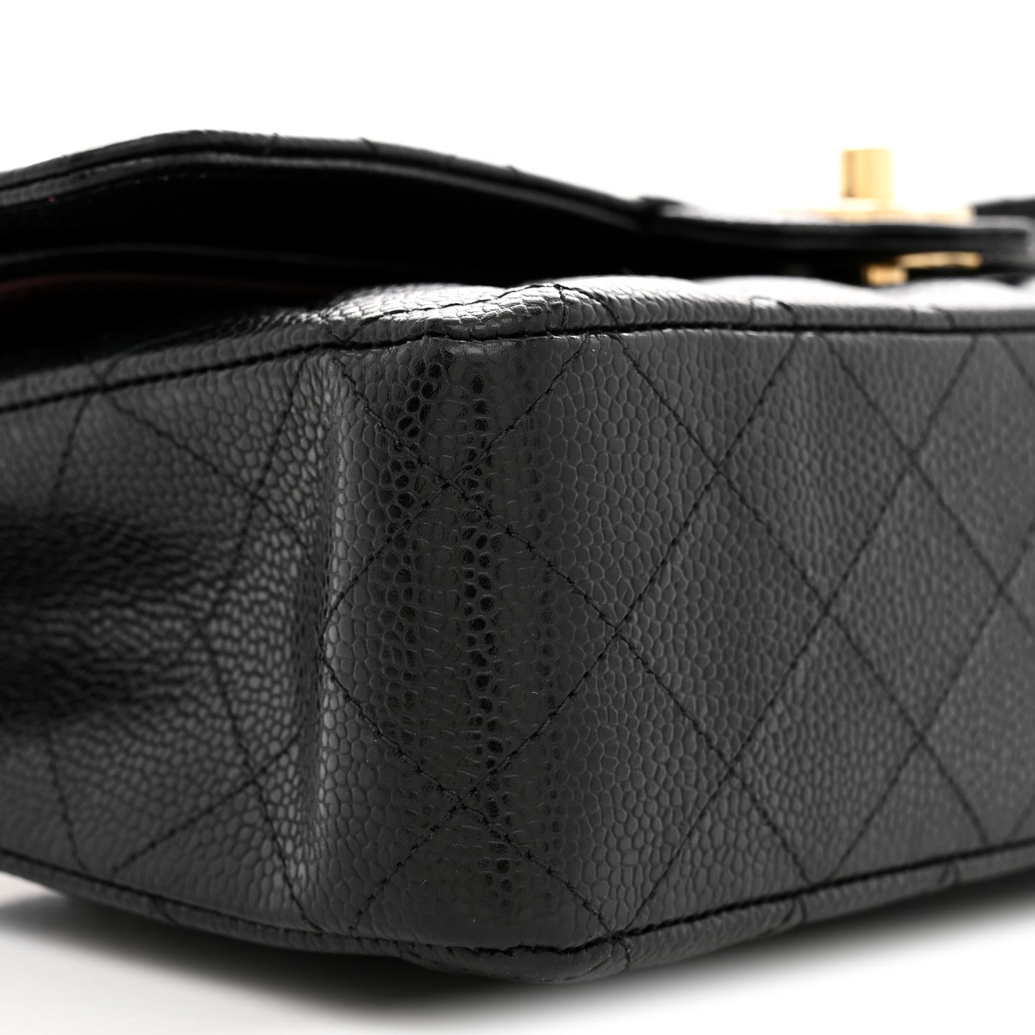 Chanel Caviar Quilted Medium Double Flap Black 9 of 10