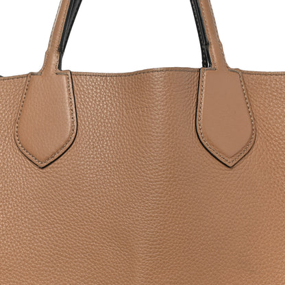 Gucci Cellarius Calfskin Bi-Color Medium Ramble Reversible Tote Black Camelia 12 of 21