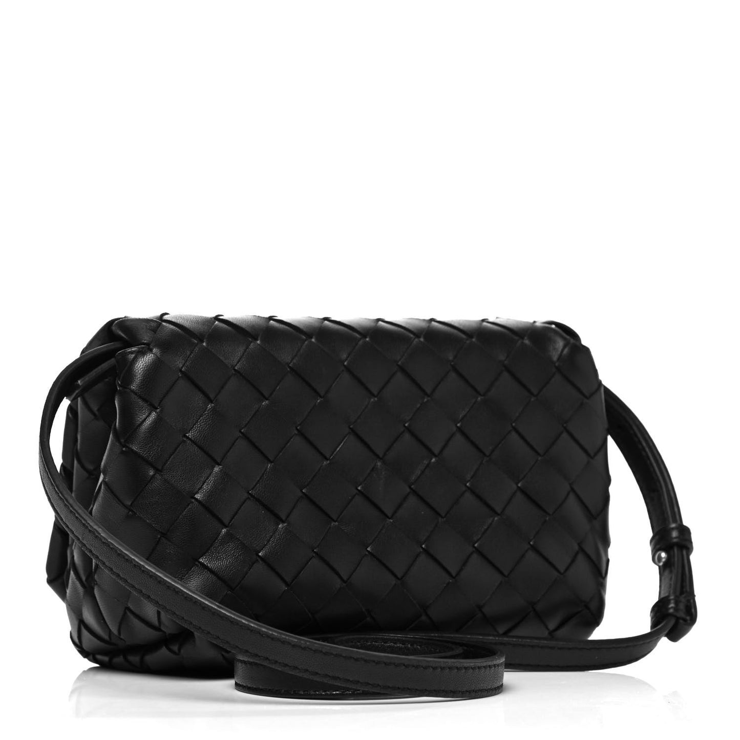 Nappa Intrecciato Mini Crossbody Black