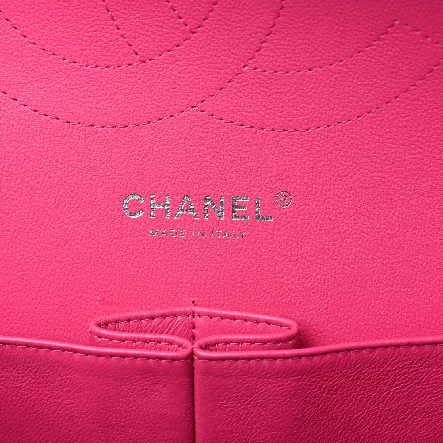 Lambskin Quilted Jumbo Double Flap Dark Pink