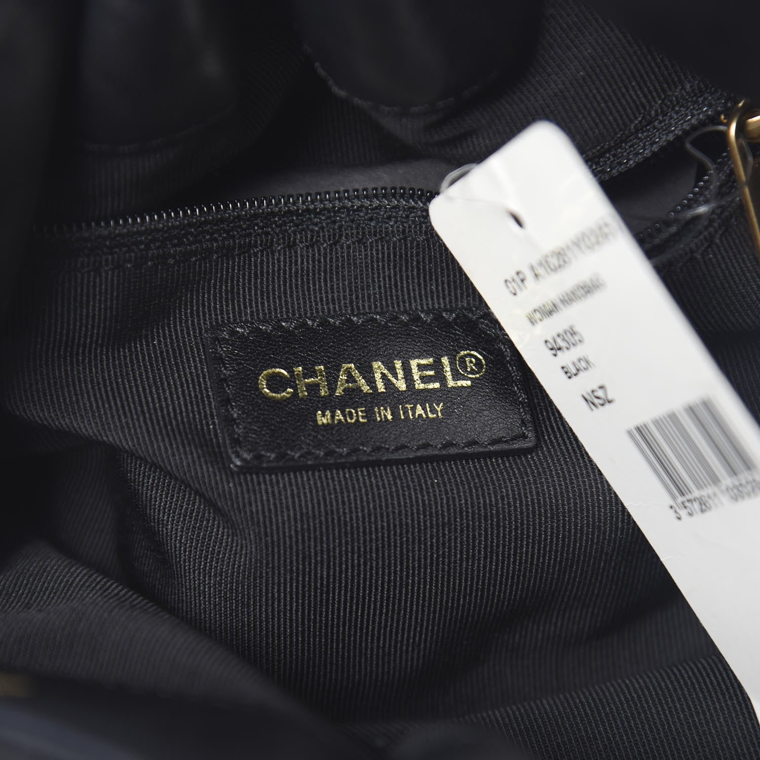 Chanel Lambskin Stitched Wood Handle Bag Black 6 of 10