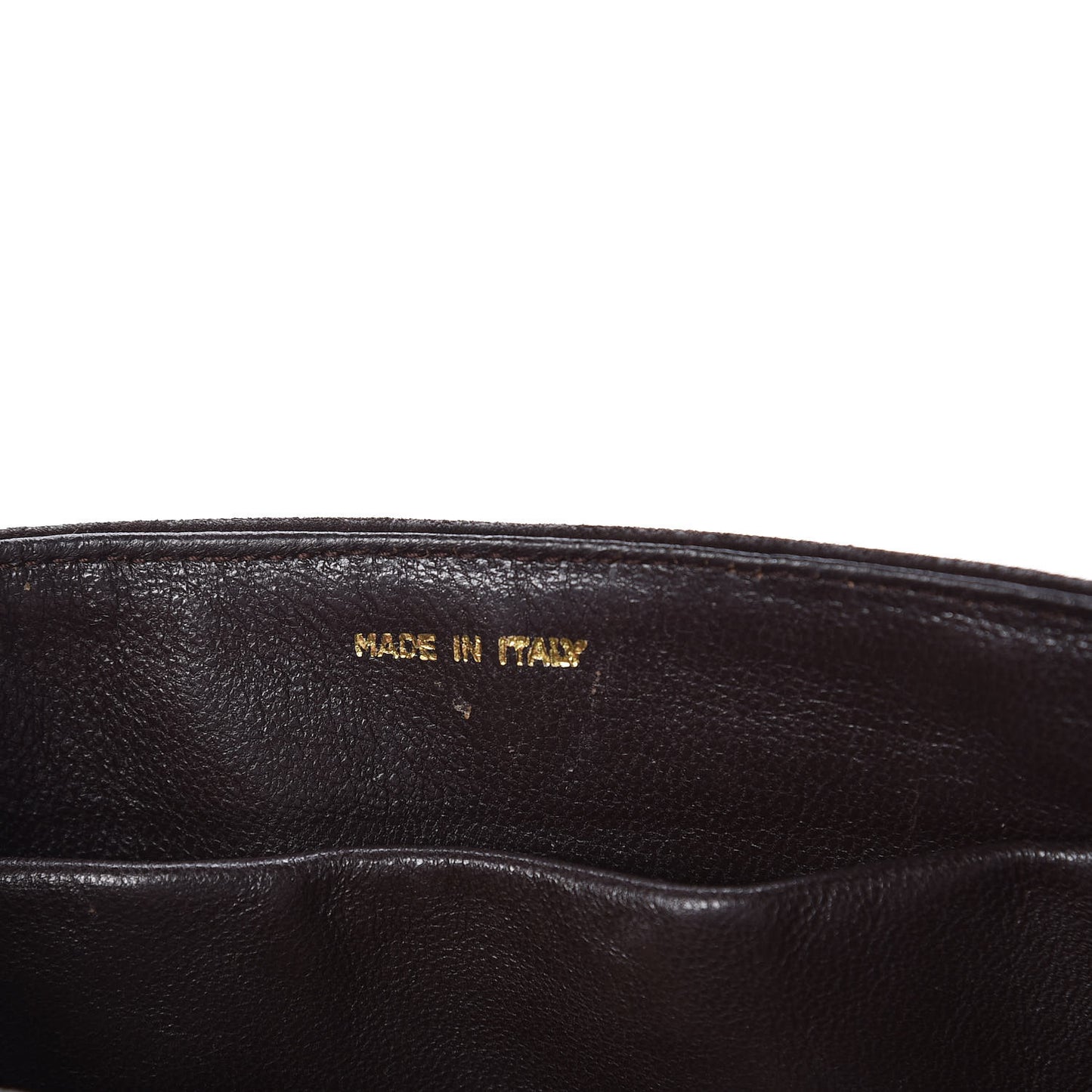 Suede Lizard Small Flap Brown