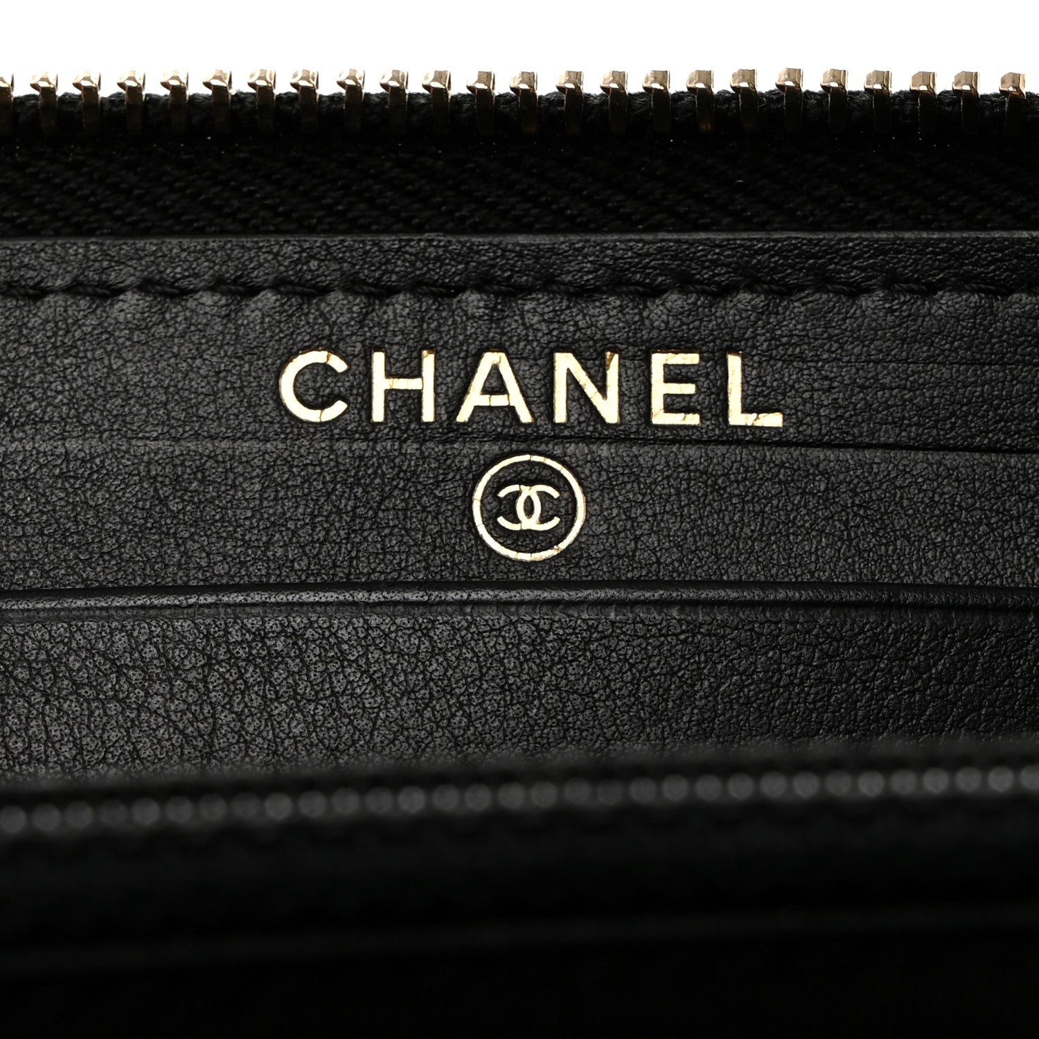 Chanel Caviar Quilted In & Out Zip Around Wallet Black 6 of 8